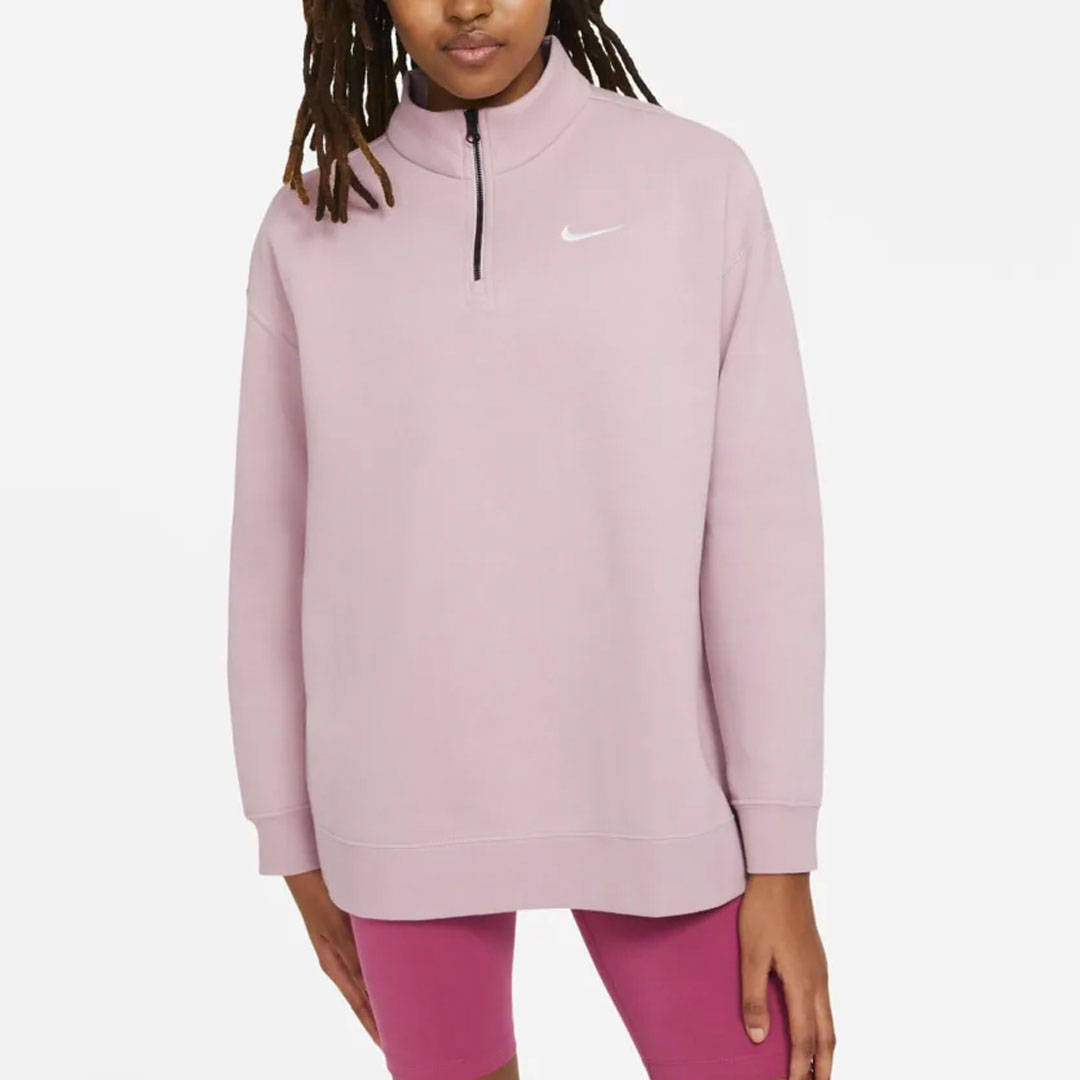 Nike Pink Half Zip Sweatshirt