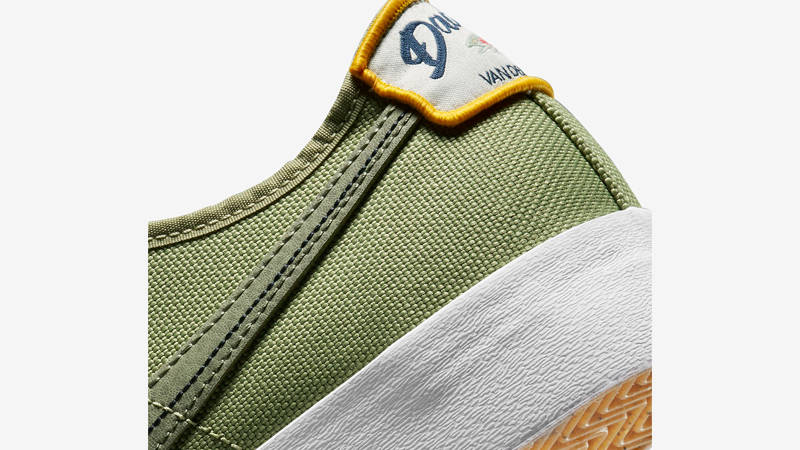Nike SB Blazer Court DVDL Dusty Olive Closeup