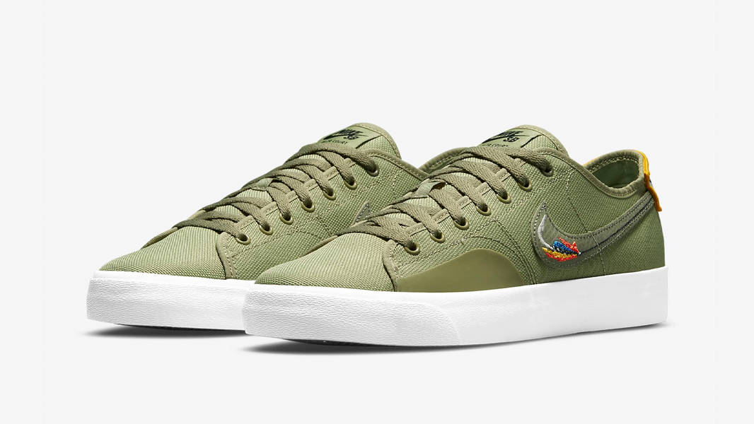 Nike SB Blazer Court DVDL Dusty Olive Front