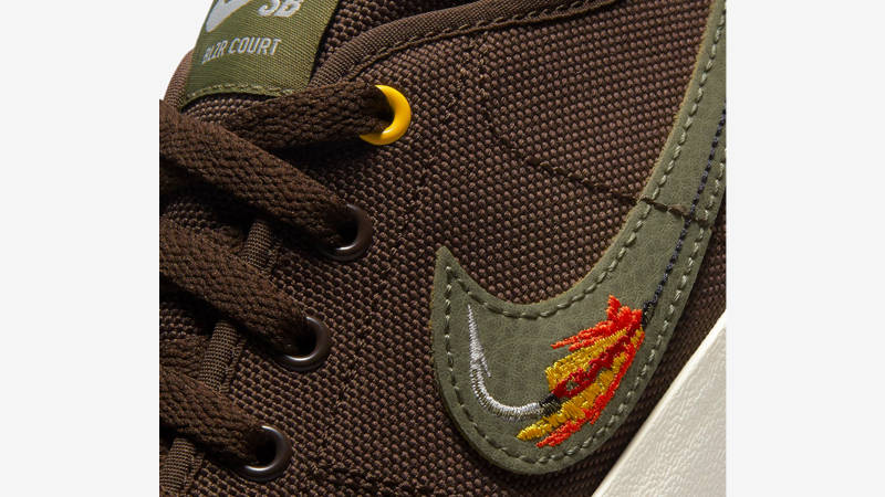 Nike SB BLZR Court DVDL Baroque Brown Side Closeup