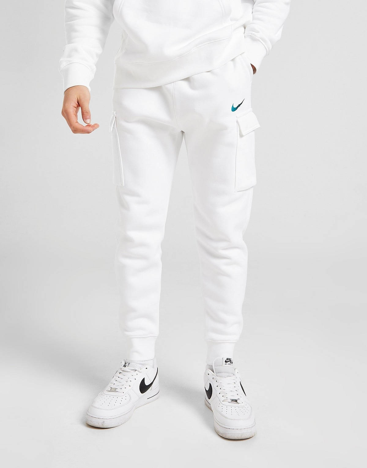 swoosh cargo joggers