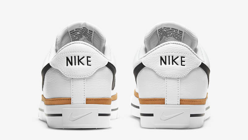 NikeCourt Legacy White Desert Ochre Back