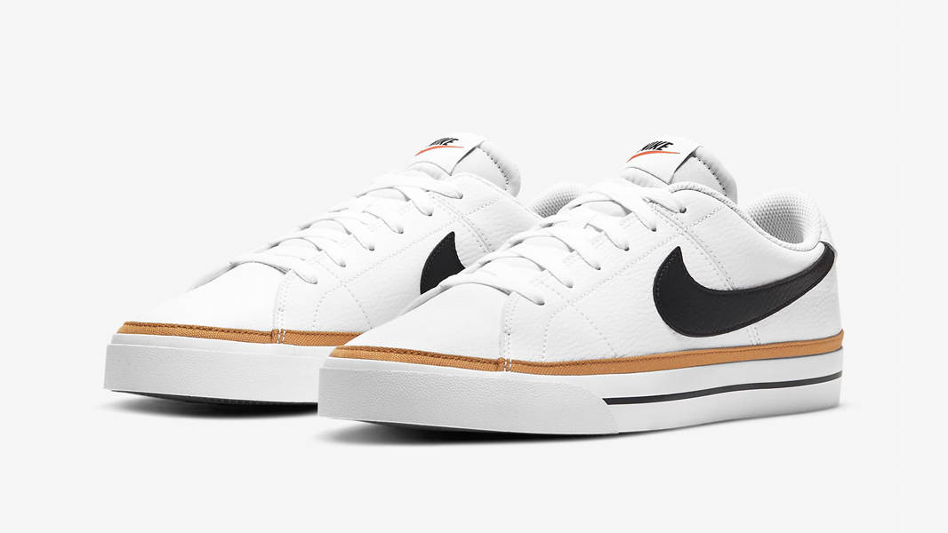 NikeCourt Legacy White Desert Ochre Front