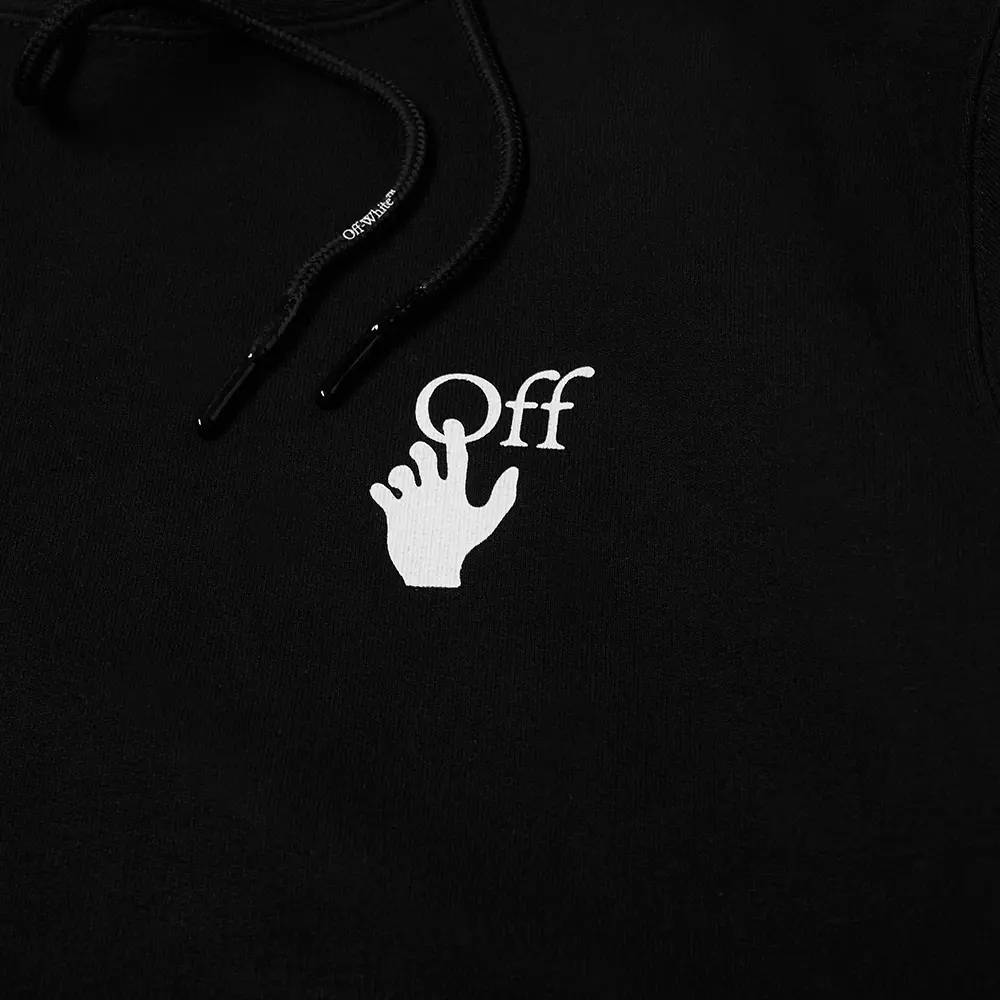 OffWhite Marker Slim Hoodie Black The Sole Supplier