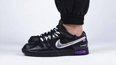 Off-White x Nike Dunk Low The 50 Black Silver