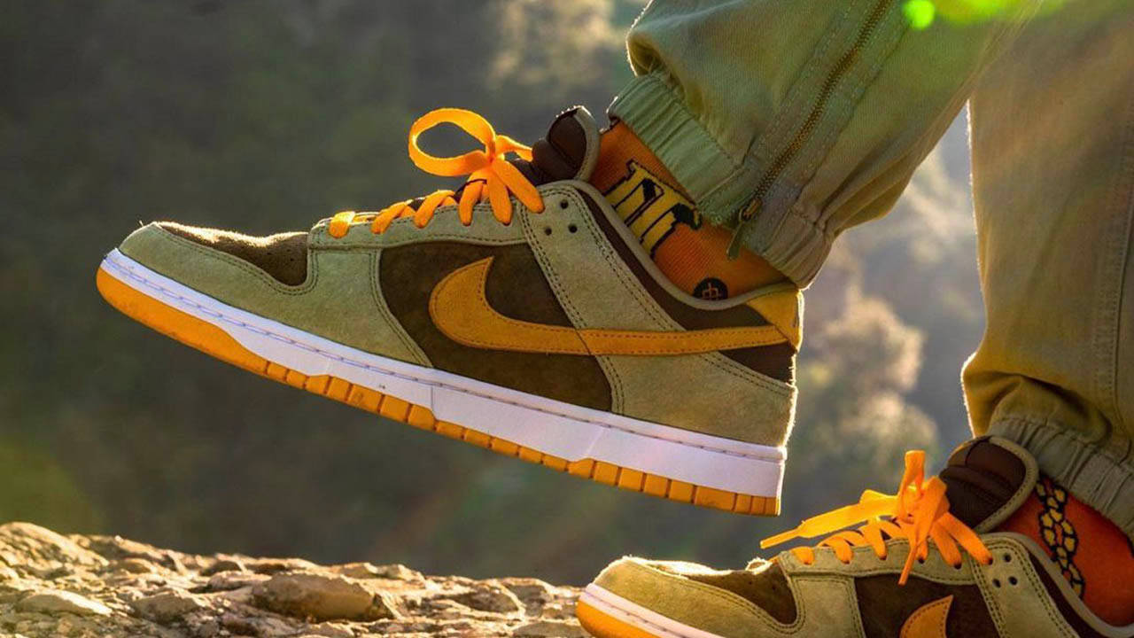 The Nike Dunk Low Dusty Olive Is Wrapped in Earthy Suede