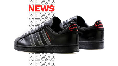 The PLEASURES x adidas Superstar "Black" Emerges with Translucent Stripes The PLEASURES x adidas Superstar "Black" Emerges with Translucent Stripes