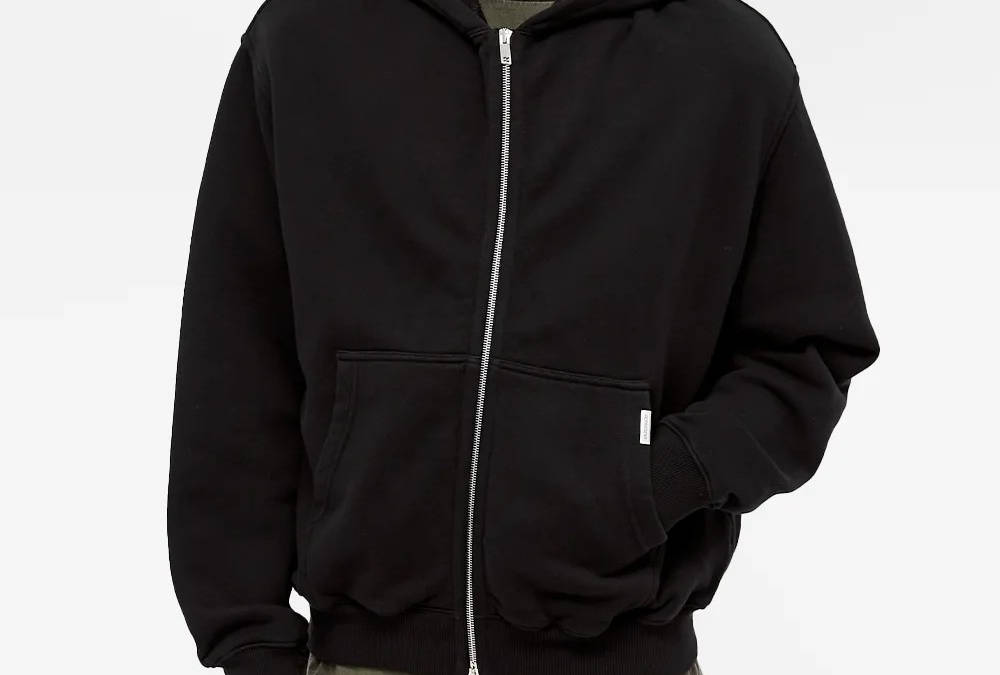 blank zip up