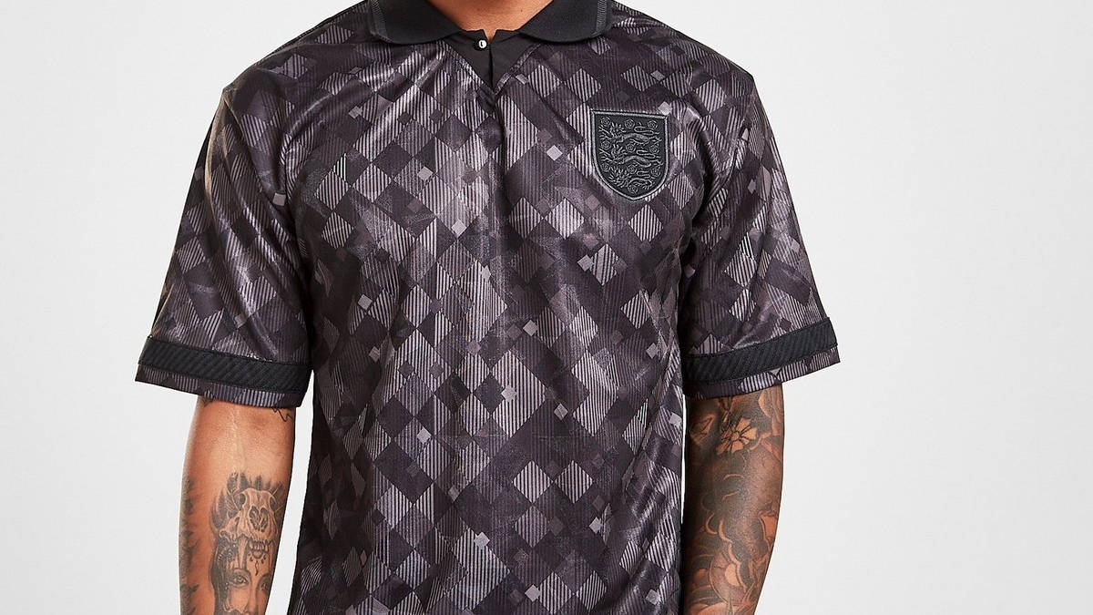 Score Draw England 90 Black Out Retro Jersey Black The Sole Supplier