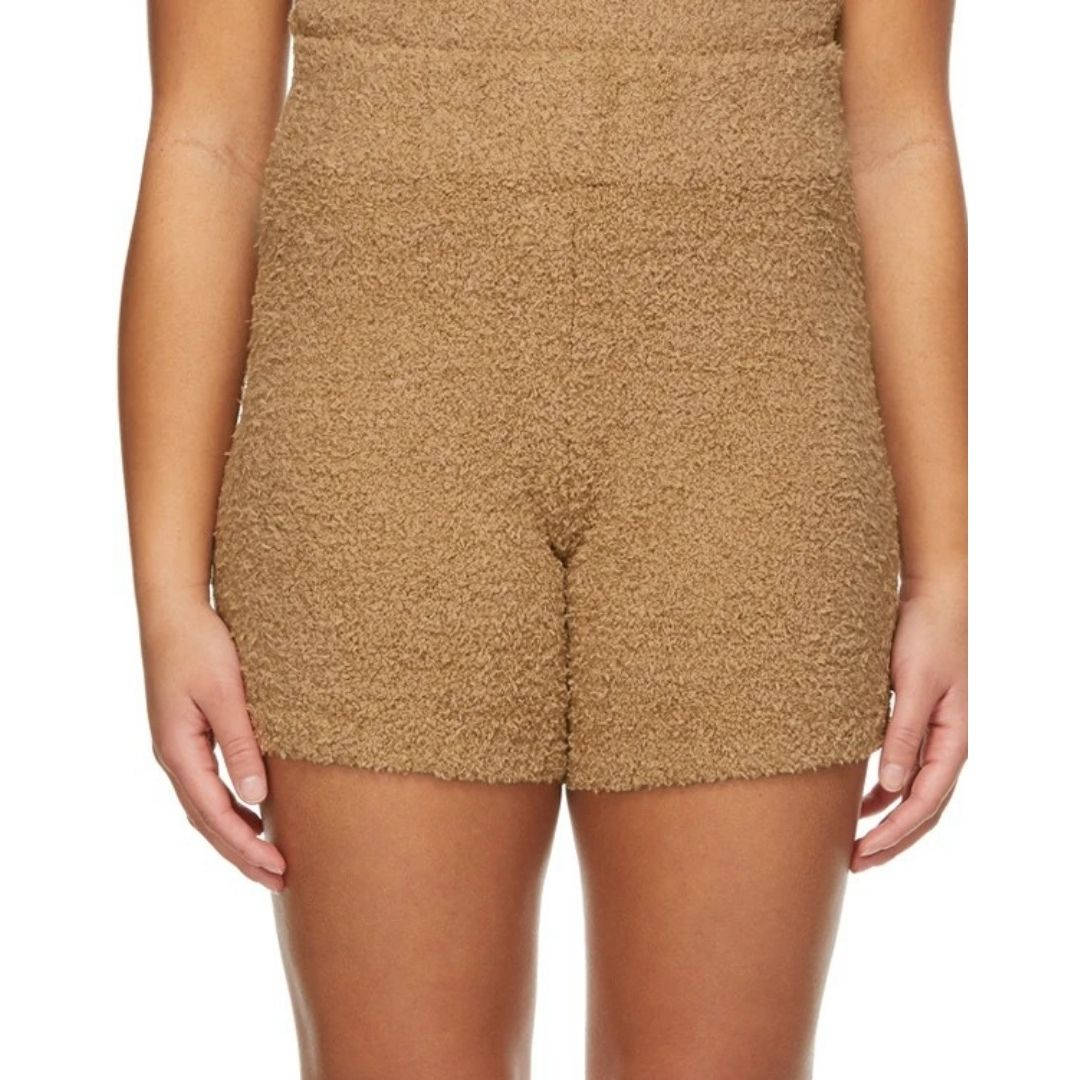 Skims brown knit shorts