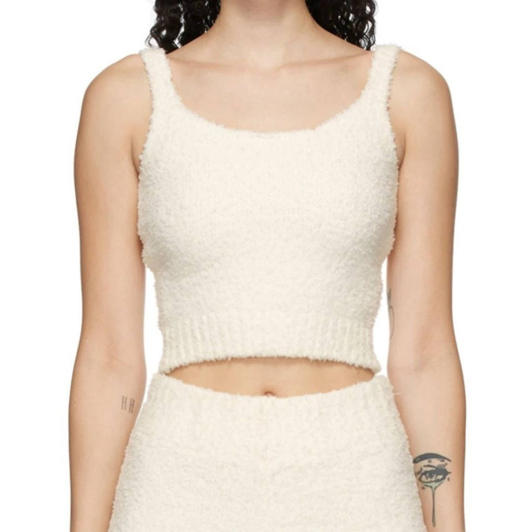 Skims knit cream top