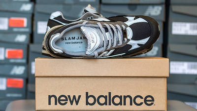 Slam Jam x New Balance 991 Black Grey M991SJM side