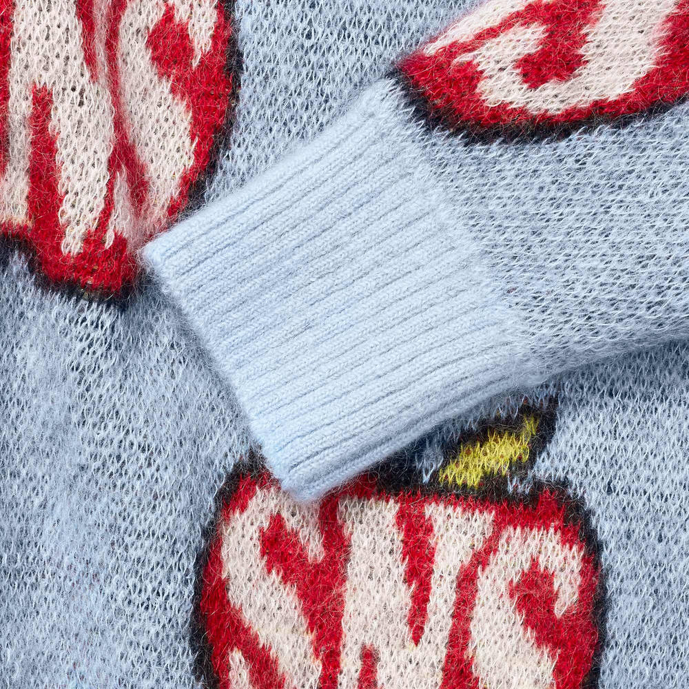 SNS Seasonals Knitted Crewneck Blue Red Sns-1145-5700 hand