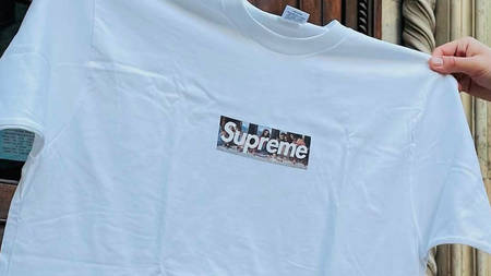 The Supreme Milan-Exclusive Box Logo "Last Supper" T-Shirt Gets Unveiled
