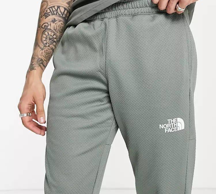 green north face joggers