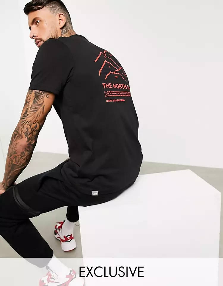 The North Face Peaks T-Shirt Black Back
