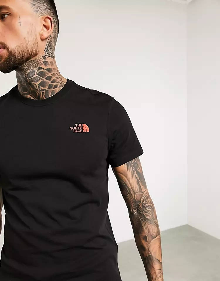 The North Face Peaks T-Shirt Black Detail