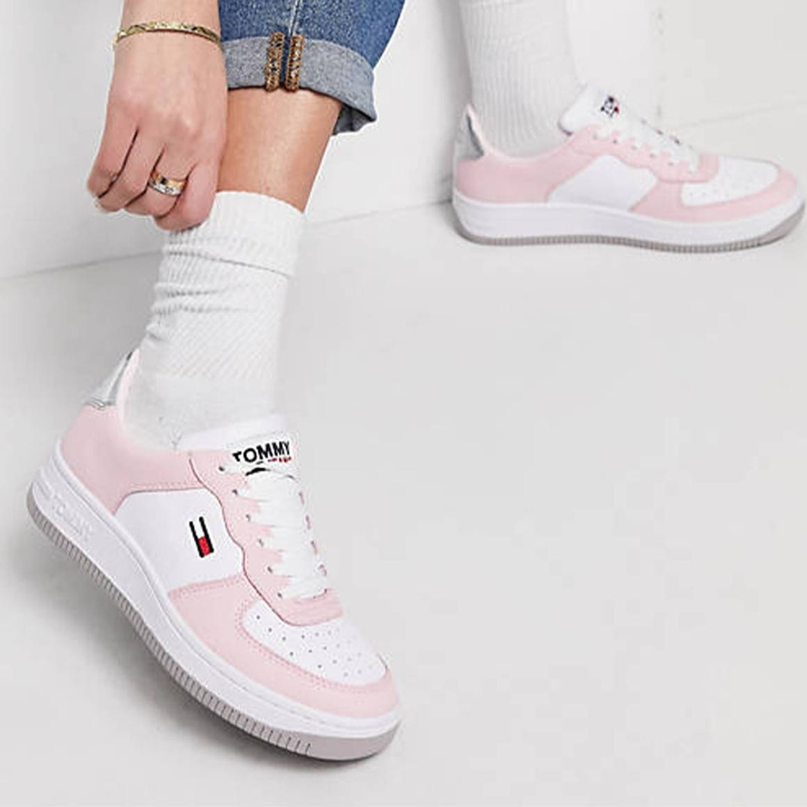 tommy jeans basket sneaker trainers women's