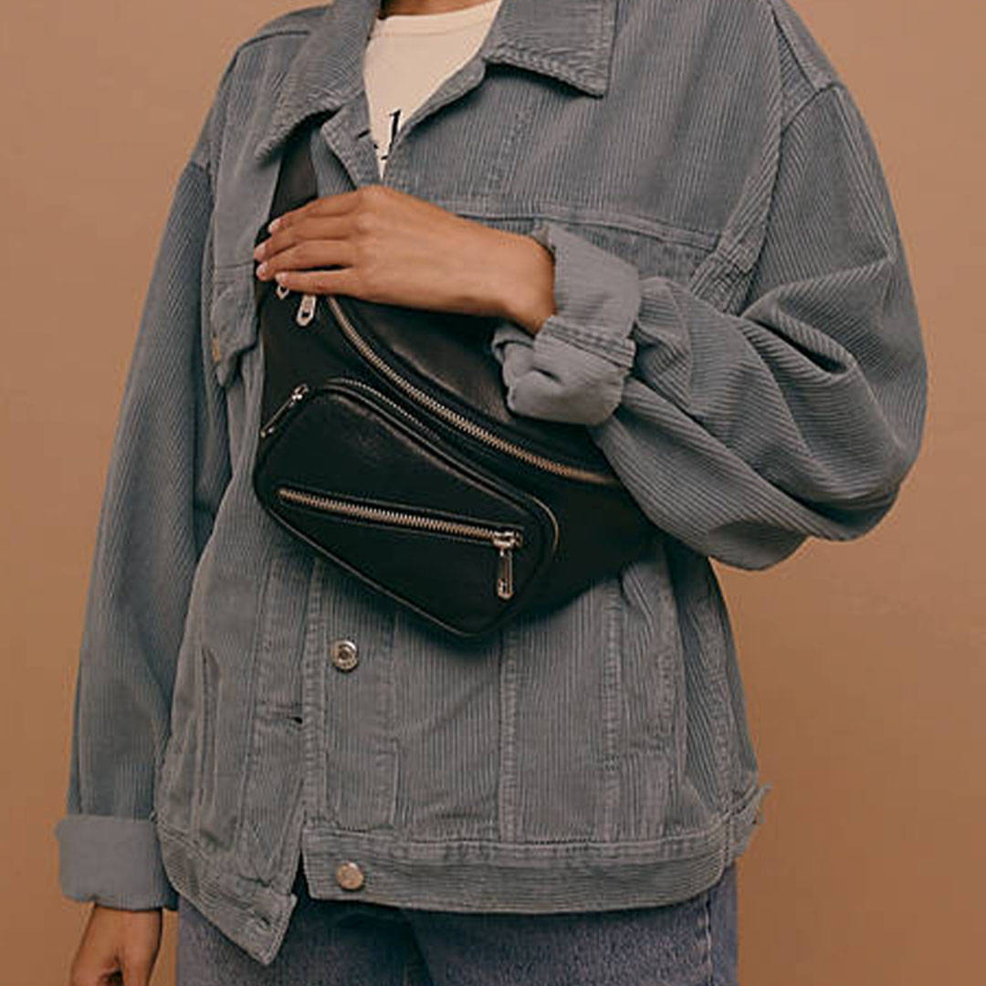 topshop leather bum bag