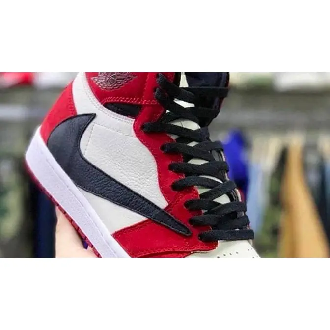 Jordan 1 shop travis scott red