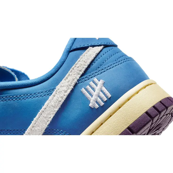 nike x undefeated dunk low blue purple