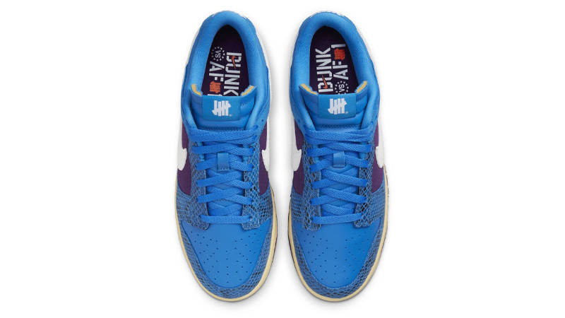 Undefeated x Nike Dunk Low Blue Purple Middle
