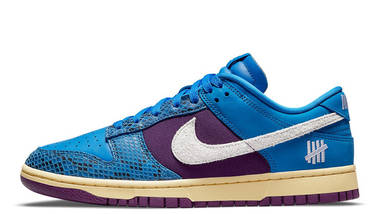 Undefeated x Nike Dunk Low Blue Purple