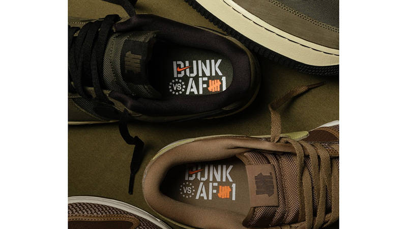 UNDEFEATED x Nike Dunk Low On Your Feet Kid closeup