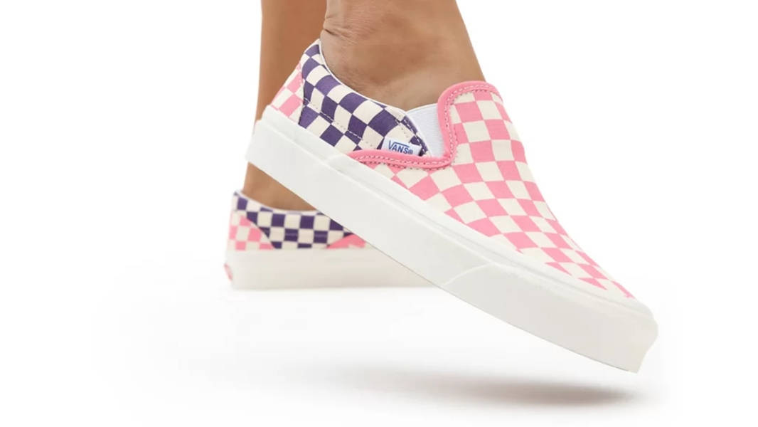 Light purple outlet vans checkered