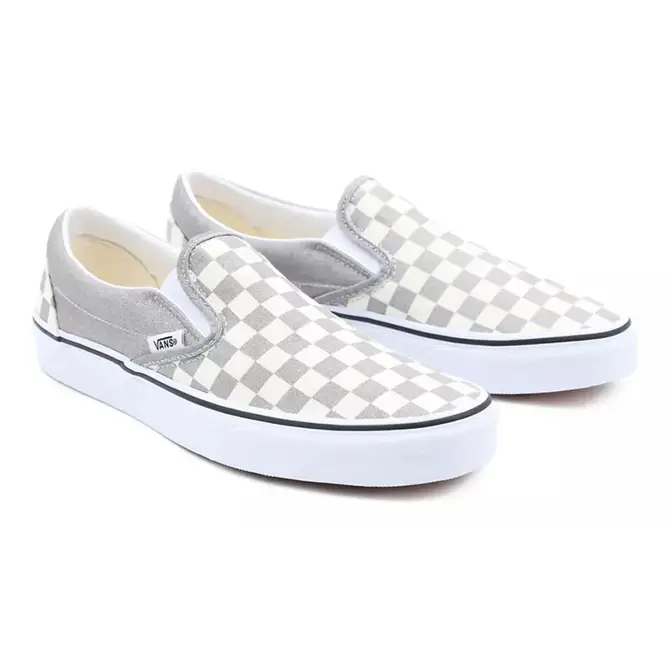 Vans Checkerboard Classic Slip On Silver True White | Where To Buy ...