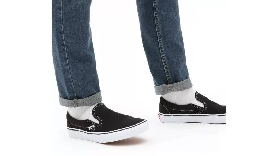 Vans Classic Slip-On Black On Foot