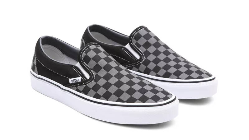 Vans Classic Slip-On Checkerboard Black Pewter Front