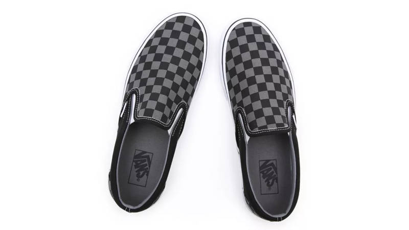 Vans black and on sale pewter slip on