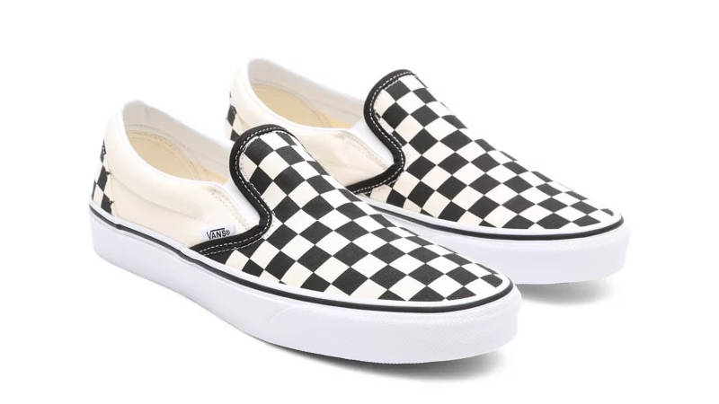 Vans Classic Slip-On Checkerboard Black White Front