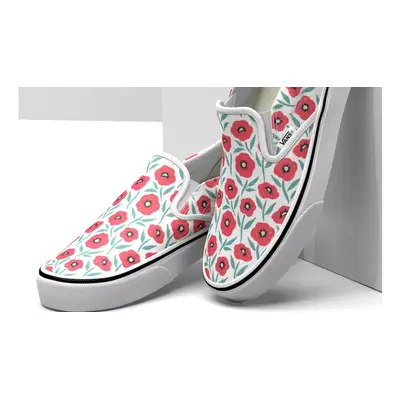 Vans clearance red flowers