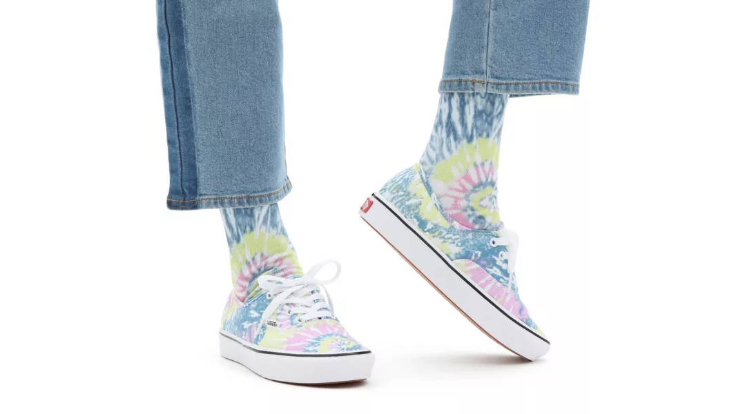 Vans ComfyCush Tie Dye Orchid True White