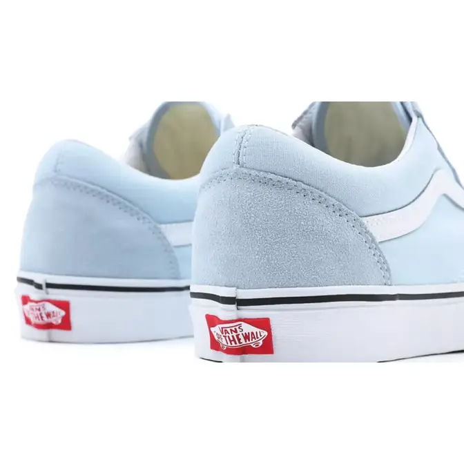 Baby blue true cheap white old skool vans