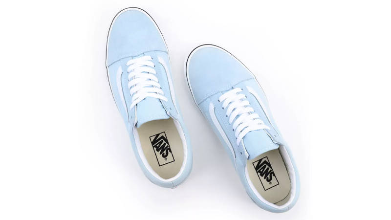 Baby blue cheap vans womens