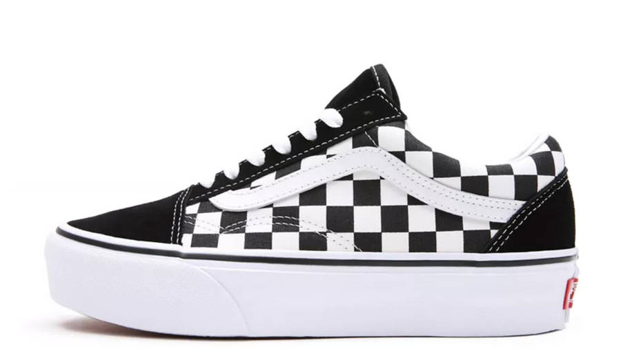 vans old skool checkerboard platform uk