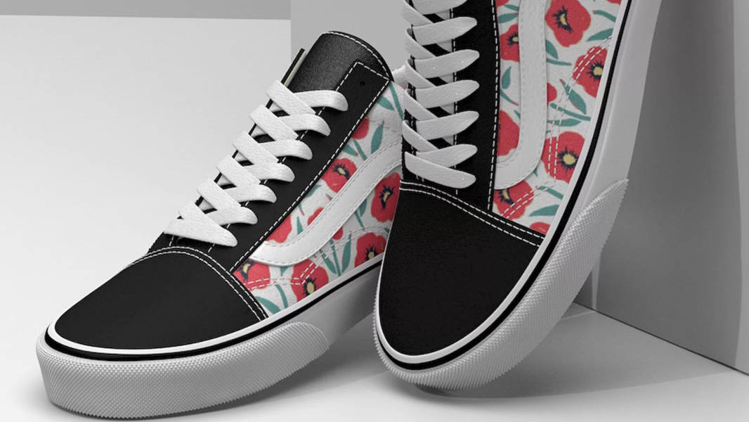 Vans Old Skool Flowers Black