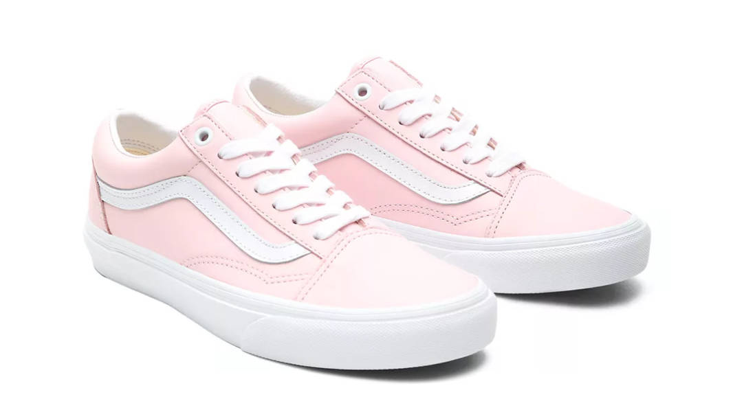 vans old skool pink leather