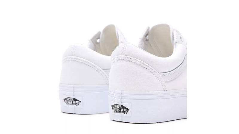 Vans Old Skool Platform Triple White VN0A3B3UW00 back