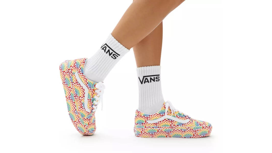 Vans Old Skool PRIDE Platform Multi On Foot