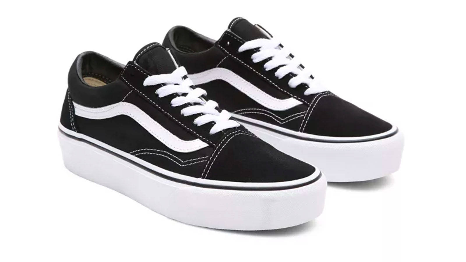 Vans Platform Old Skool Black White Listicle