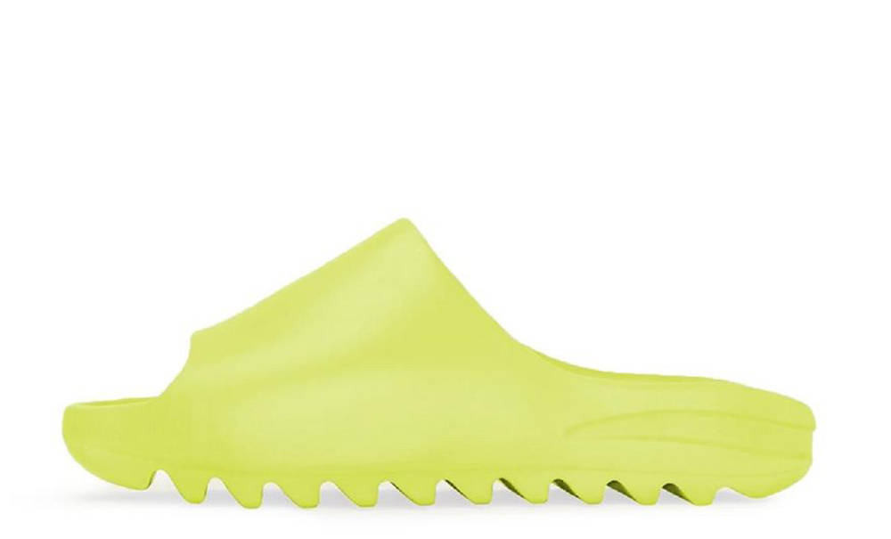Hommes Chaussures Chaussons & Tongs Tongs YEEZY Tongs Yeezy slide Glow Green 