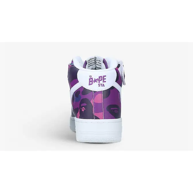 or like our BAPESTA Mid Camouflage Print Purple Back