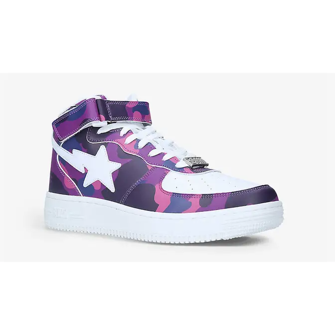 or like our BAPESTA Mid Camouflage Print Purple Front