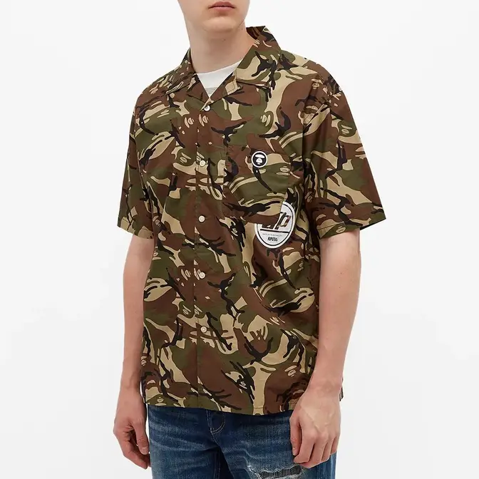AAPE 1 Pocket Vacation Shirt AAPSRM8348XAE-GRZ Front