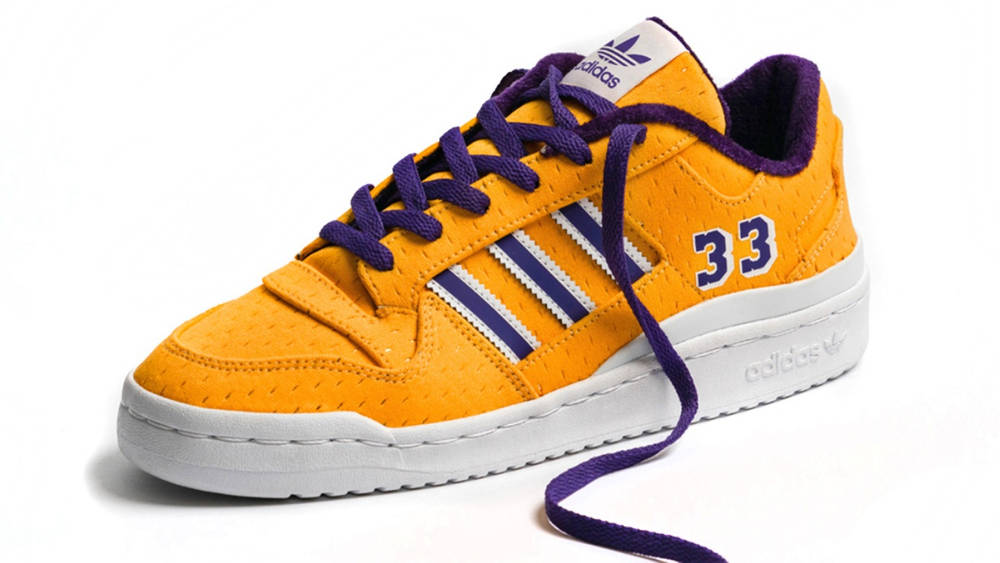 Image via adidas adidas forum low laker kareem abdul jabbar
