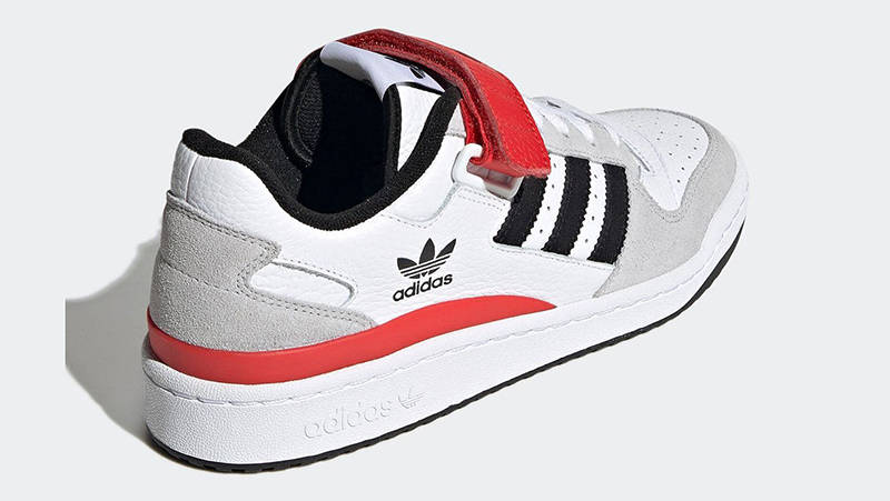 adidas Forum Low White Grey Black Red GY3249 Back